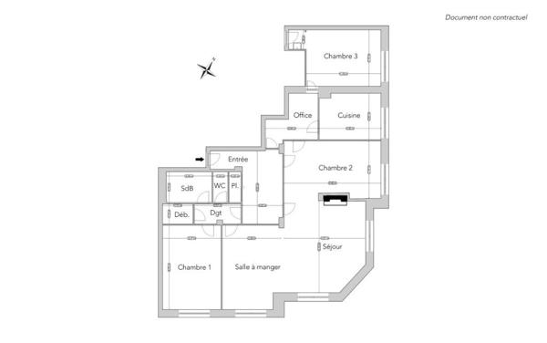 Appartement familial avec vue Seine