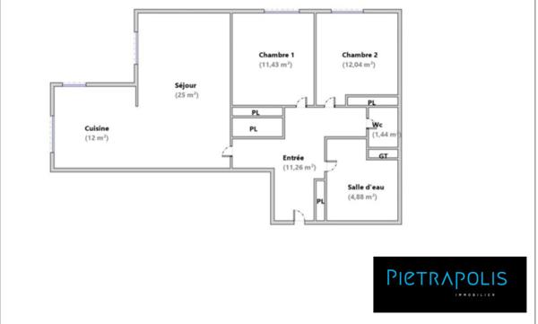 Appartement T3 en REZ_DE JARDIN