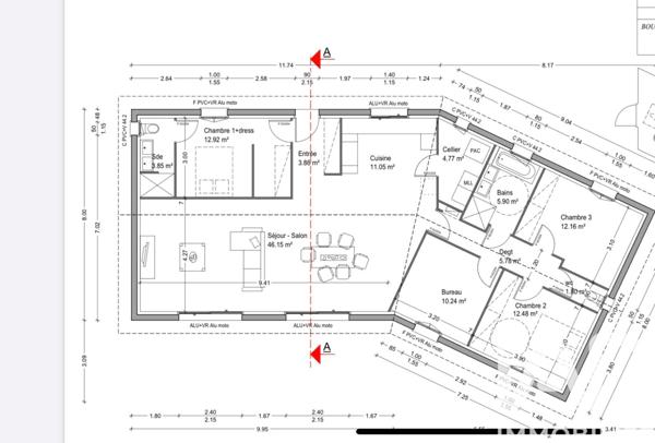 Maison à vendre 5 pièces 131 m² Podensac