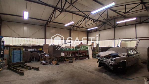 Local garage à vendre avec maison d'habitation