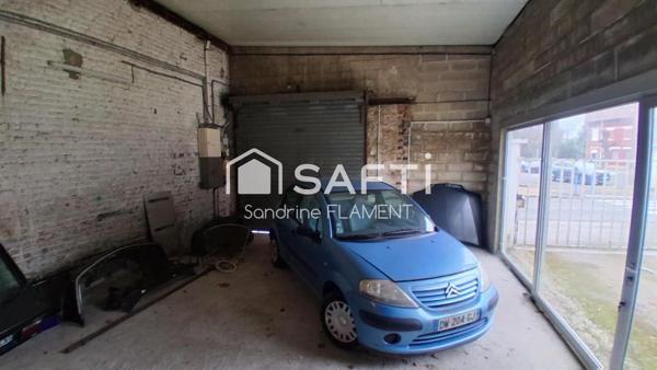 Local garage à vendre avec maison d'habitation