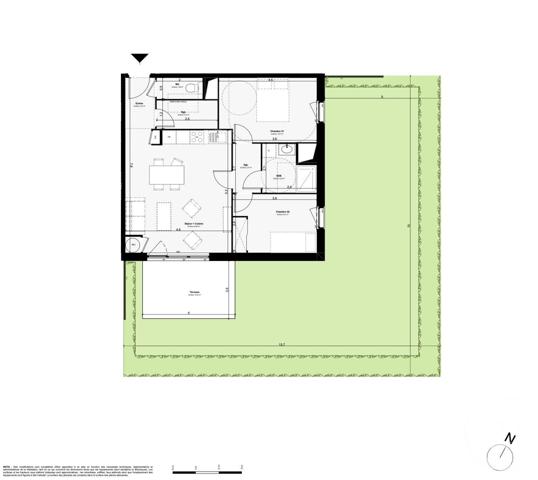 Appartement F3 à vendre  2 pièces - 42 m2 PAIMPOL - 22