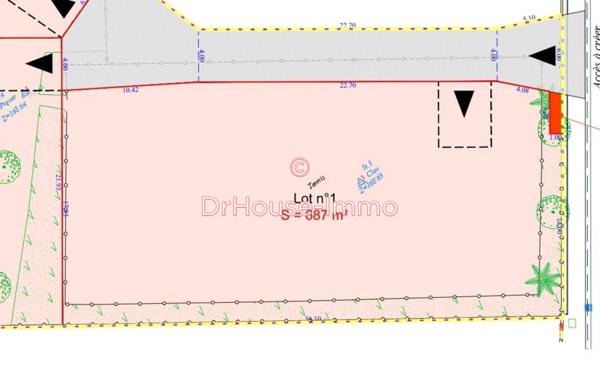 Terrain à vendre de 685 m²