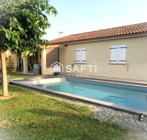 Villa t5 plein pied, avec piscine et garage