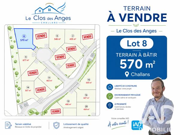Terrain à vendre 710 m² Challans