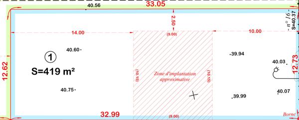 Terrain Montesson 419 m2