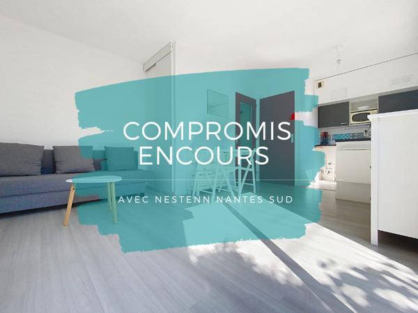 VENDU !! NANTES SUD SECTEUR JOLIVERIE STUDIO 24M2 AVEC JARDIN PRIVATIF ET STATIONNEMENT