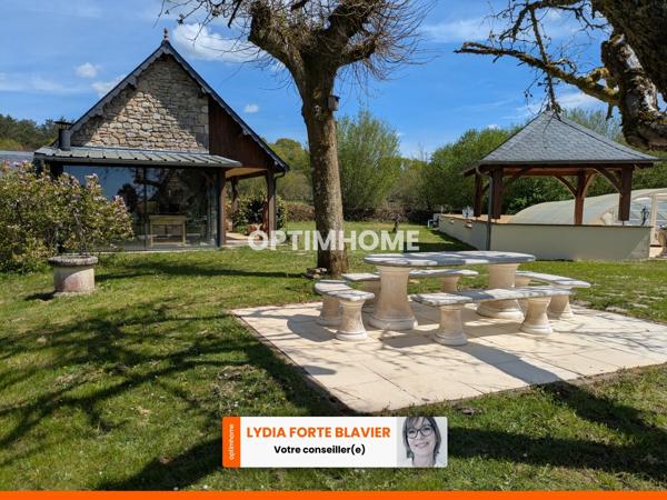 Propriété de caractère avec dépendances, piscine et 1,4 hectare de terrain – cadre exceptionnel en Corrèze