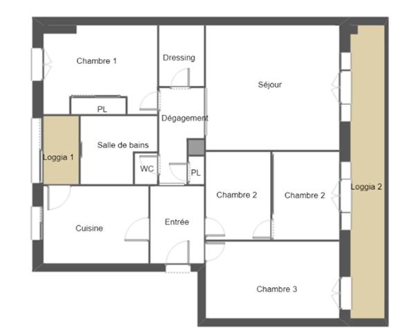 T4 91 m²  - Vue mer et baie d'Ajaccio | Quartier Loretto