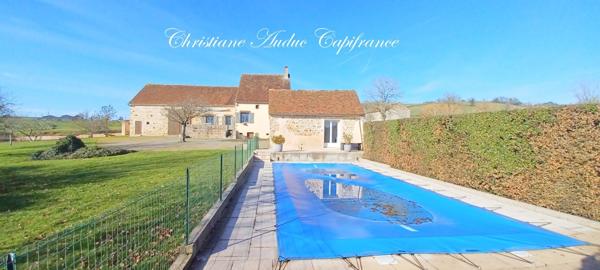 LE ROUSSET-MARIZY Ancien corps de ferme en pierre, avec piscine, sur terrain de 2 000 m² environ