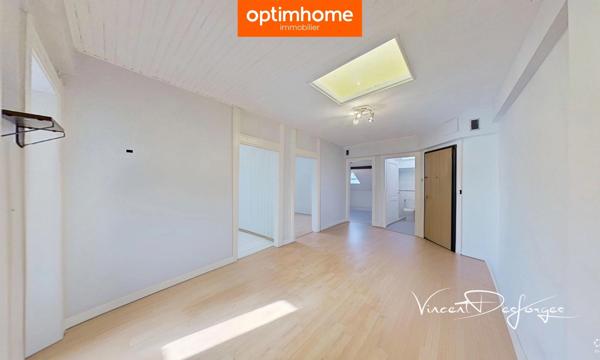 🏡 F4 lumineux – 64,4 m² loi Carrez (76 m² au sol) – 3 chambres – Dernier étage – Hayange