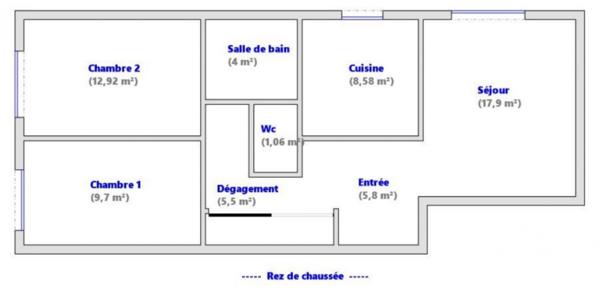Appartement à vendre 3 pièces 66 m² Chatou