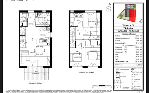 Maison à vendre    4 pièces • 80 m2 Saint-Jory