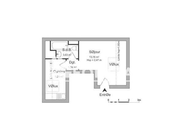 Location Studio 23.28 m² - 8 RUE PFEFFEL Colmar 68000