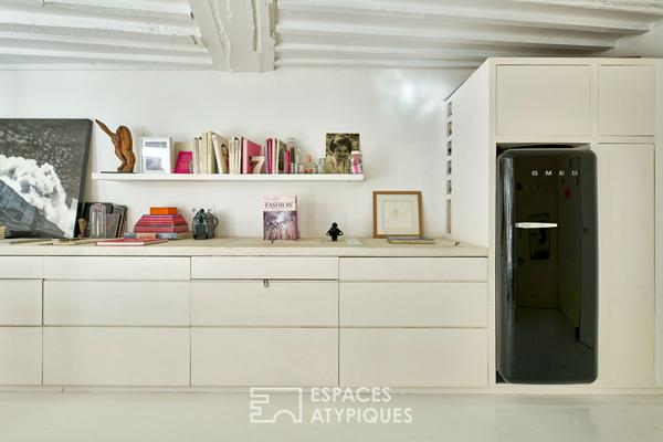 Appartement rénové avec terrasse au coeur du quartier des enfants rouges