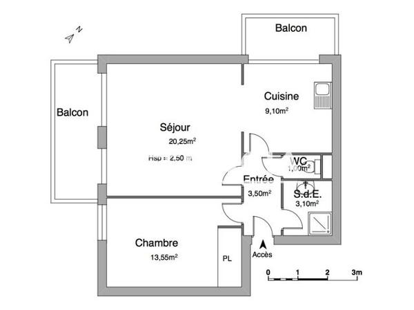 Location Appartement 2 pièces 50.5 m² - 215 Rue Leone de Joinville Gex 01170