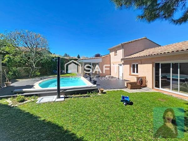 Superbe villa T6 150 m2 avec piscine + potentiel d'extension de 40m2