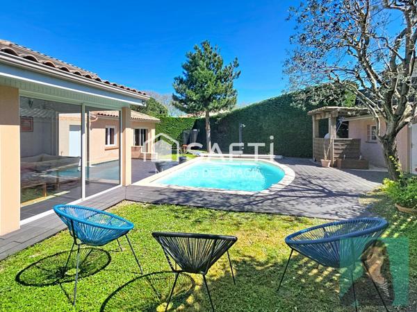 Superbe villa T6 150 m2 avec piscine + potentiel d'extension de 40m2