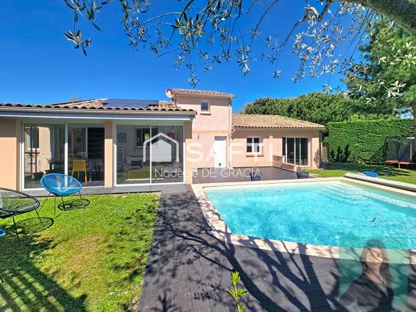 Superbe villa T6 150 m2 avec piscine + potentiel d'extension de 40m2