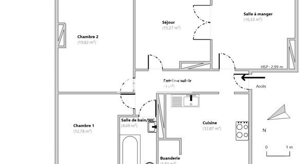 Location Appartement 4 pièces 92.59 m² - Thionville 57100