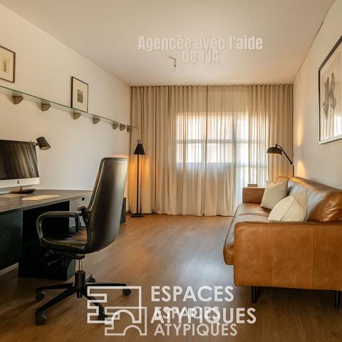 Maison d’architecte avec terrasse et jardin