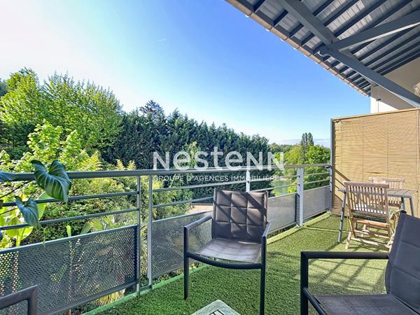 APPARTEMENT FONTAINES SUR SAONE 107 M² GARAGE DOUBLE TERRASSE VUE SAONE DERNIER ÉTAGE