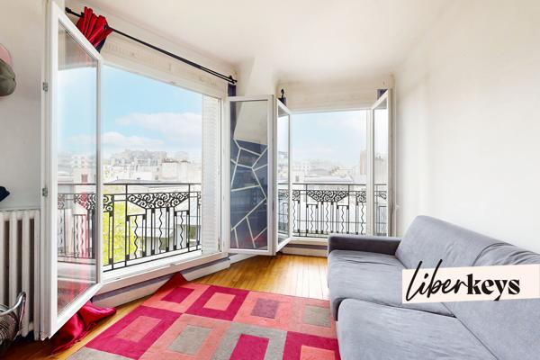 Studio avec vue dégagée – 21 m2 – Calme et lumineux – Optimisé – Père Lachaise/Gambetta 
