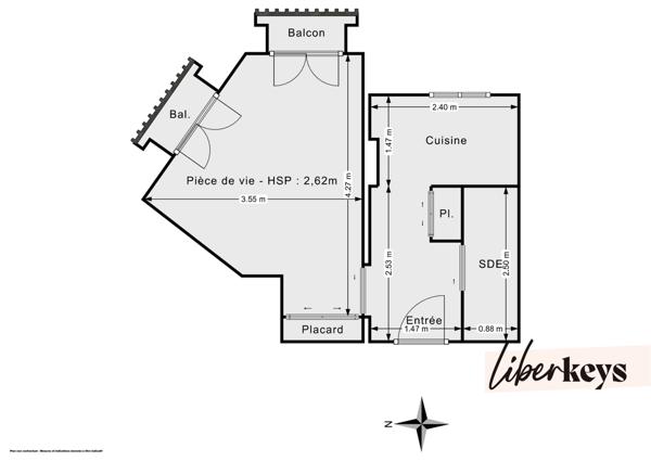 Studio avec vue dégagée – 21 m2 – Calme et lumineux – Optimisé – Père Lachaise/Gambetta 