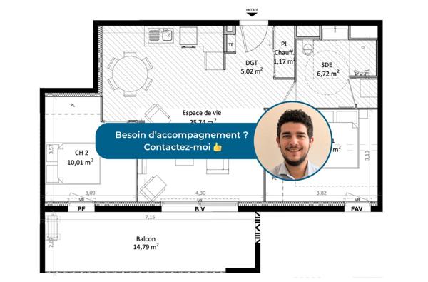 Appartement à vendre 3 pièces 61 m² Alénya