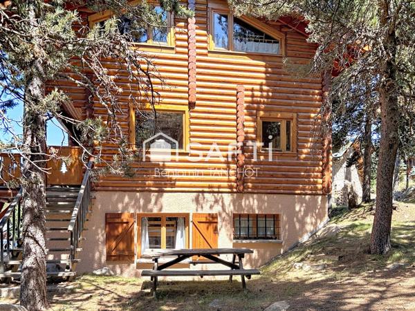 Authentique chalet en rondins, havre de paix, proche des pistes