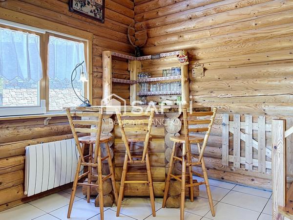Authentique chalet en rondins, havre de paix, proche des pistes