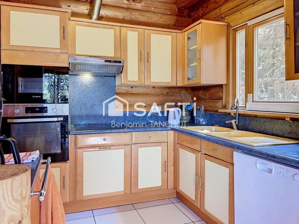 Authentique chalet en rondins, havre de paix, proche des pistes