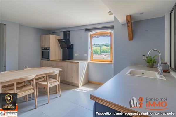 Duplex à vendre, 5 pièces - Sain-Bel 69210