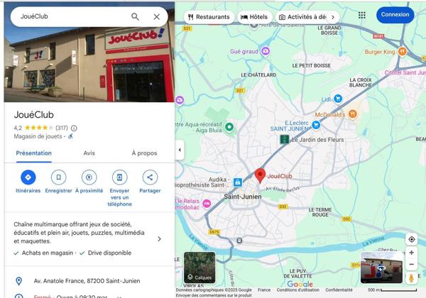 Surface Commercial Magasin Centre Ville 800m2+ 150 m2 St Junien Saint junien