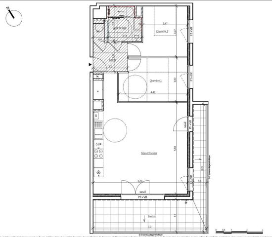 Appartement à vendre 3 pièces 70 m² Crolles
