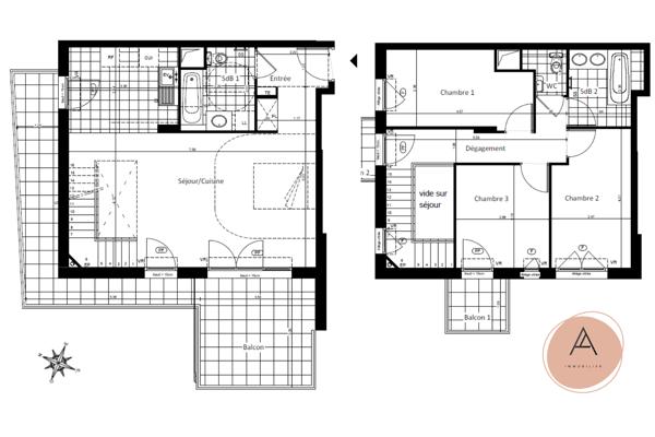 Appartement
         4 pièces
        - 90 m² Exclusivité 579 000 € *