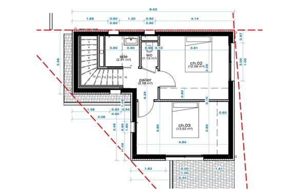 Terrain Gujan Mestras 550 m2 avec permis accordé