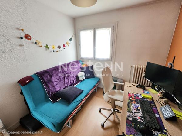 Toulouse Rangueil 31400 à deux pas des Facultés , Agréable T3 de 56.45m² très bien agencé , avec petit balcon, cave et place de parking