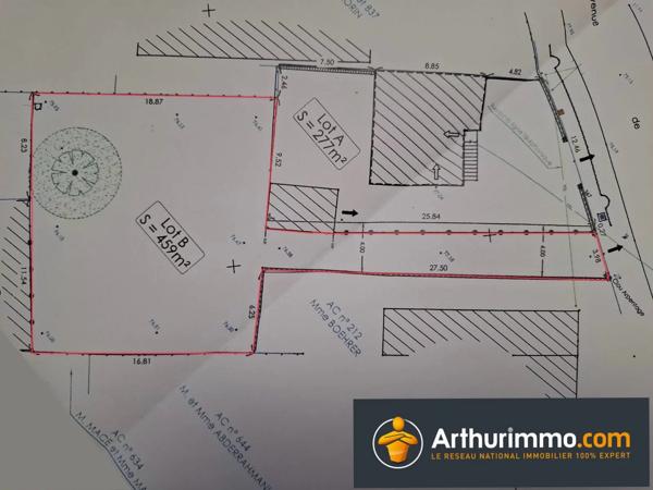 Mouroux (77120) Terrain à bâtir de 459 m2 au centre de Mouroux