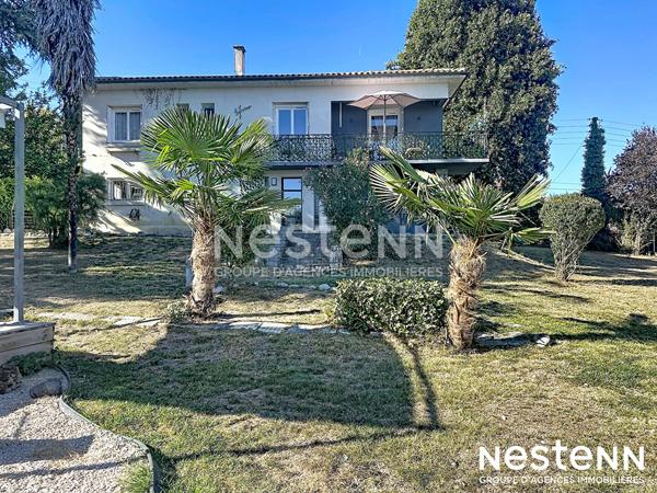 A vendre Maison Masseube 4 chambres 145.5 m2 avec piscine, salle de sport, garage, terrain arboré et cloturé