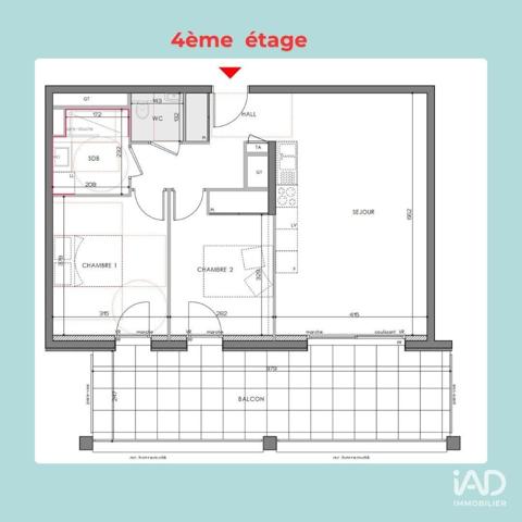 Appartement à vendre 3 pièces 64 m² Voiron