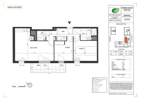 Appartement 3 pièces - 44600 Saint-Nazaire