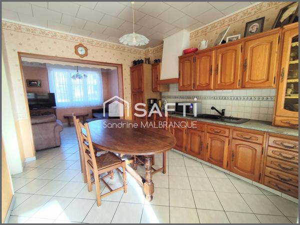 Maison 3 chambres garage cave