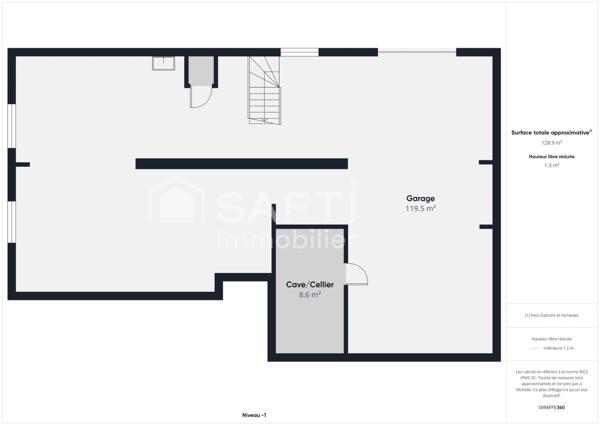 A vendre à Mérignac, maison de 119 m2 - 3 chambres et grand sous-sol