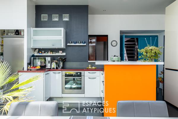 Loft en centre-ville dans une ancienne imprimerie