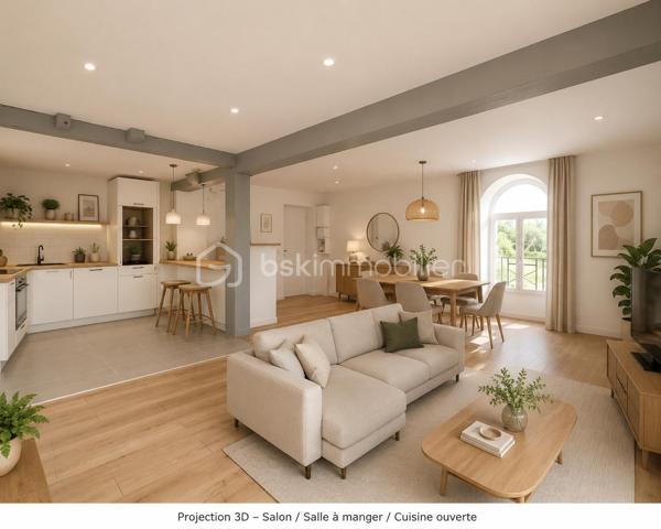 Au sein d’un ancien moulin entièrement réhabilité, découvrez ce superbe duplex de 120 m², entièrement refait à neuf avec des prestations de qualité, tout en conservant le cachet exceptionnel de l’ancien : poutres apparentes, volumes remarquables et atmosphère chaleureuse.
Dès l’entrée, vous serez conquis par la vaste pièce de vie baignée de lumière, où la cuisine aménagée et ouverte s’intègre parfaitement au séjour. Le poêle à granulés apporte une touche chaleureuse et conviviale, idéale pour les soirées d’hiver.
L’appartement se compose de :

🏡 Niveau principal
* Une belle chambre
* Une salle de bain avec WC
* Une spacieuse pièce de vie avec cuisine ouverte

🏡 À l’étage
* deux grandes chambres aux volumes exceptionnels
* Une salle d’eau avec WC
* Un vaste palier pouvant accueillir un espace bureau, bibliothèque, salle de jeux ou coin détente selon vos envies

Les atouts qui font la différence :
✅ Duplex de 120 m²
✅ Ancien moulin de caractère entièrement réhabilité
✅ 3 chambres (1 en bas, 2 à l’étage) 
✅ 2 salles d’eau/bain avec WC
✅ Grand palier aménageable
✅ Cuisine ouverte aménagée
✅ Poêle à granulés
✅ Électricité neuve
✅ Plomberie neuve
✅ Parking privatif
✅ DPE C – GES B
✅ Aucun travaux à prévoir
✅ Charme de l’ancien préservé
✅ Cadre verdoyant et résidentiel

Entre maison et appartement, ce bien offre une qualité de vie exceptionnelle dans un environnement unique.
 Une visite s’impose pour découvrir tout le potentiel et l’atmosphère incomparable de ce lieu de vie hors du commun.