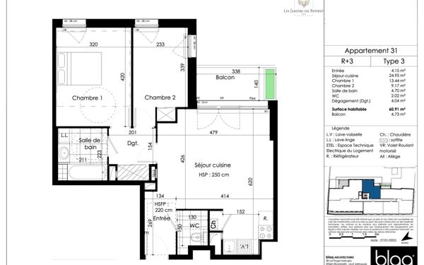 Appartement à vendre    3 pièces •  Arras