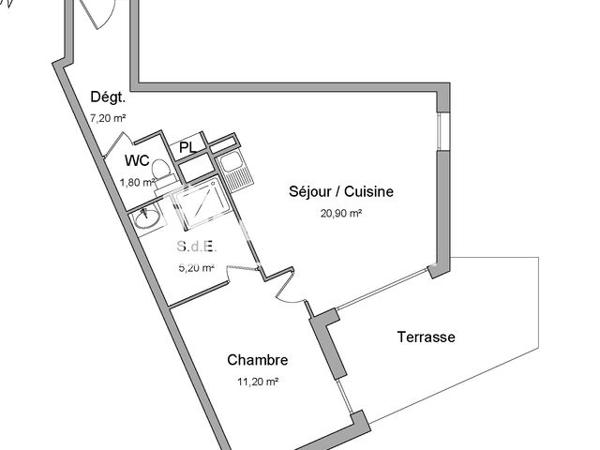 Location Appartement 2 pièces 46.3 m² - 267 RUE RAIMON DE TRENCAVEL Montpellier 34070