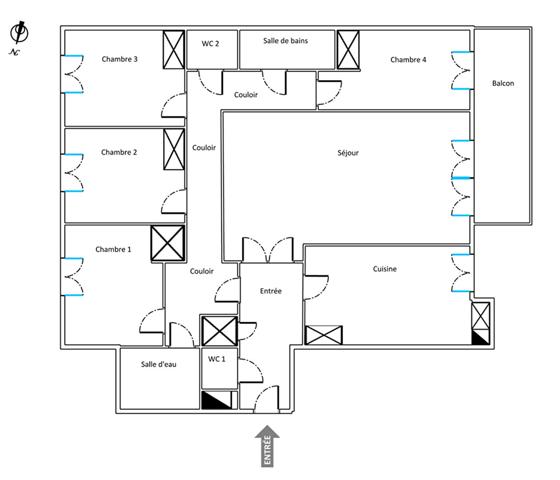 Appartement 5 pièces 106 m2