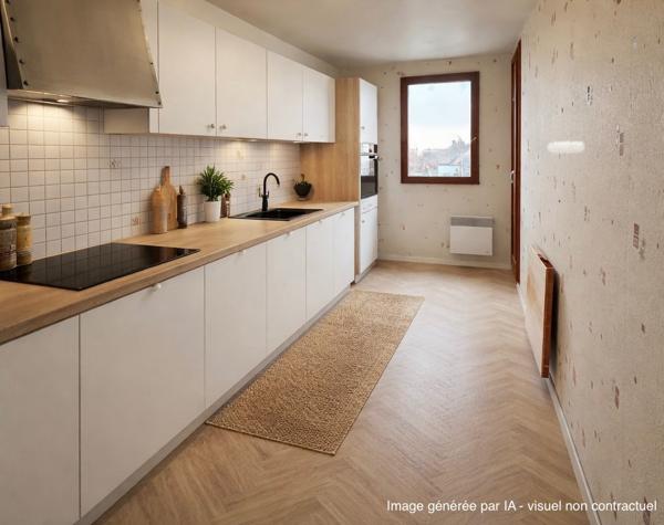 Appartement de 81m2, 2 chambres avec balcon + place de stationnement